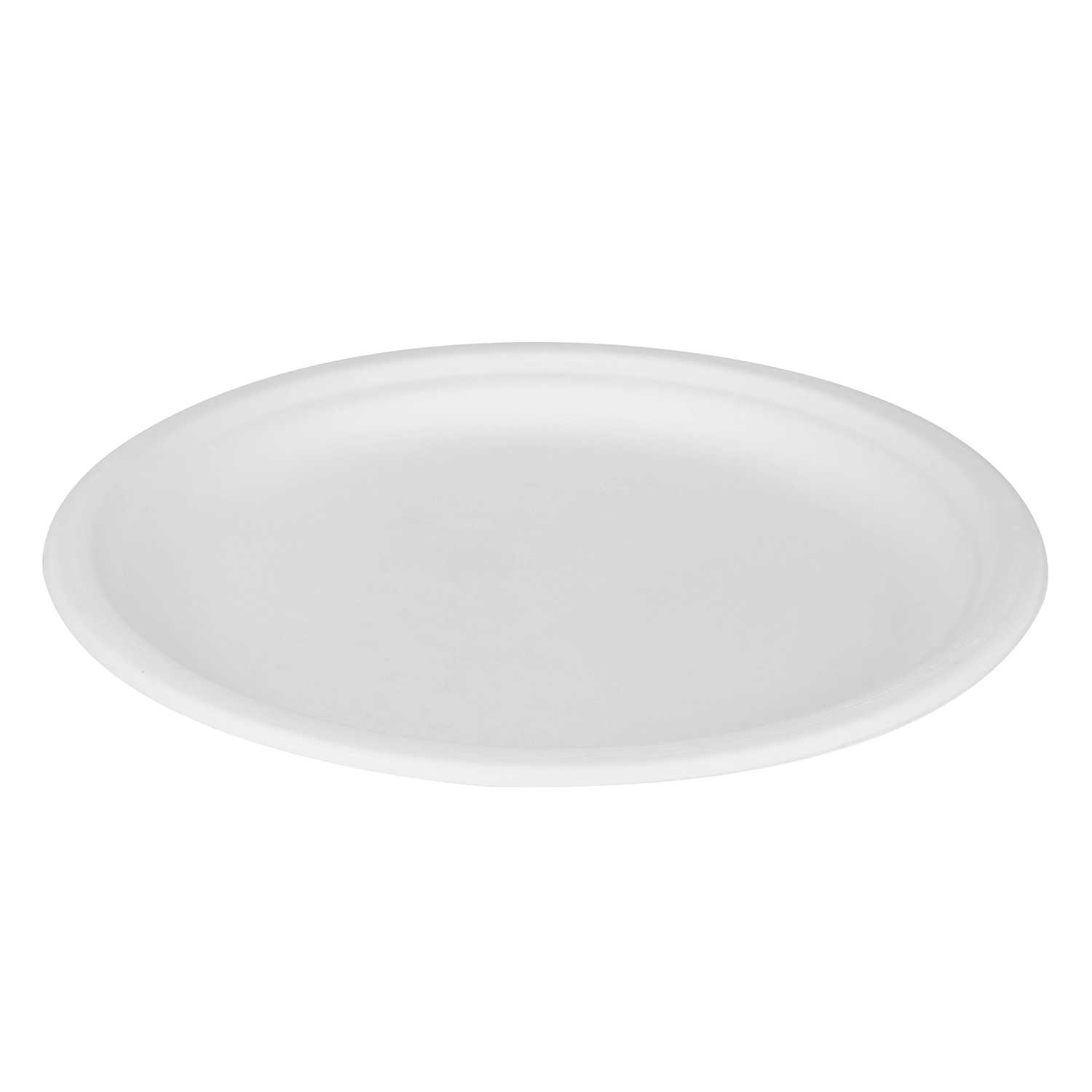 Wholesale 10'' Compostable Bagasse Round Plates - 500 ct