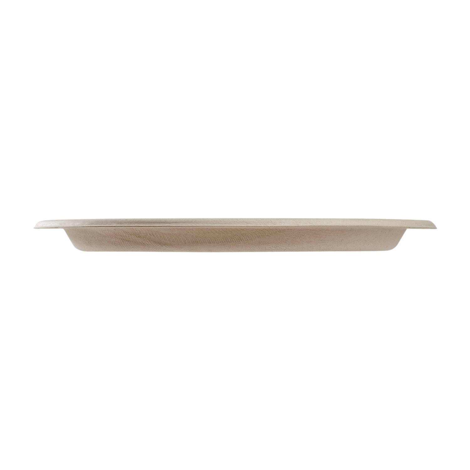 Wholesale 10'' Compostable Bagasse Round Plates, Natural - 500 ct