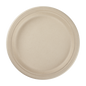 Wholesale 10'' Compostable Bagasse Round Plates, Natural - 500 ct