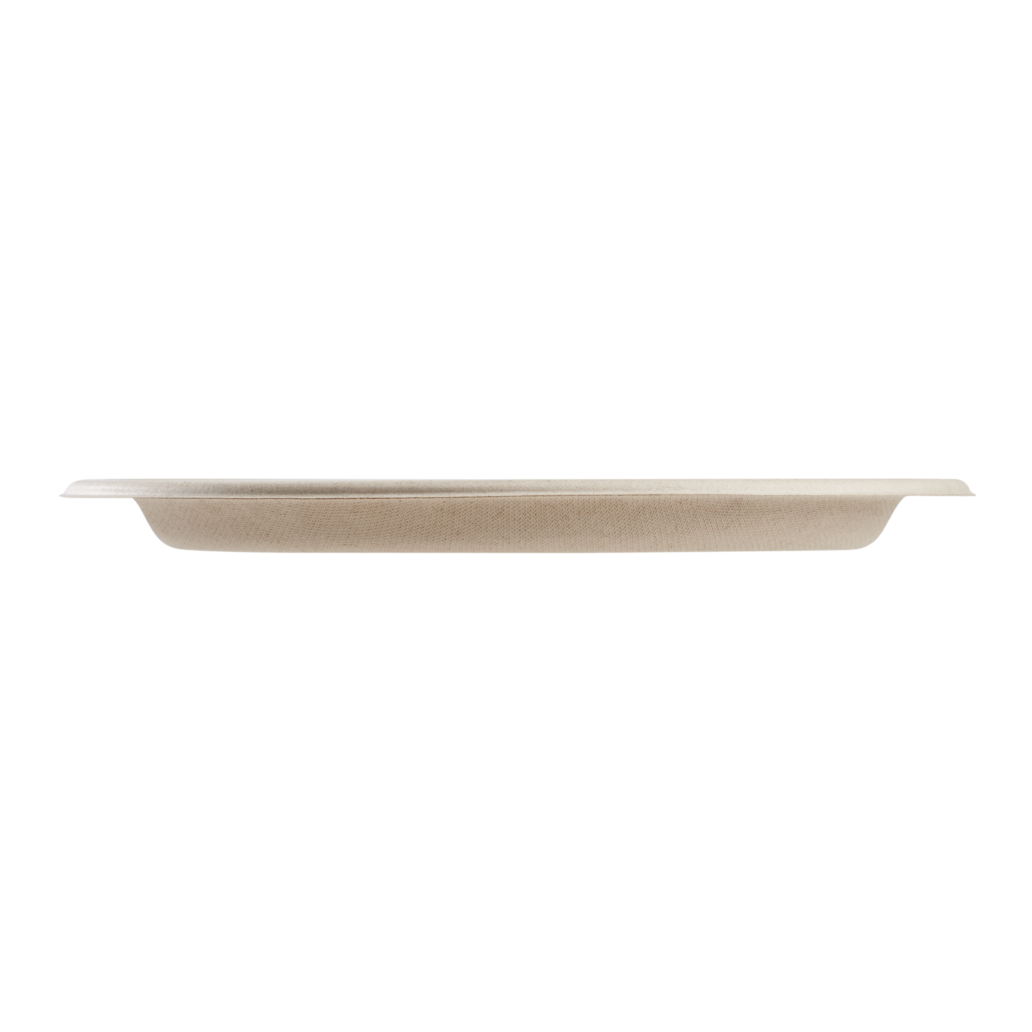 Wholesale 10'' Compostable Bagasse Round Plates, Natural - 3 Compartments - 500 ct