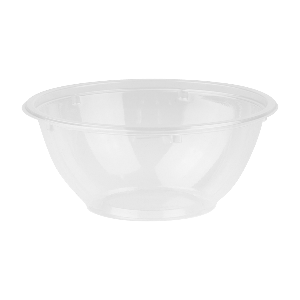 Wholesale 32oz PLA Salad Bowls with Lids, Clear - 300 ct