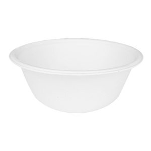Wholesale 8oz Compostable Bagasse Rice Bowls - 1,000 ct