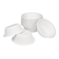 Wholesale 12oz Compostable Bagasse Rice Bowls - 1,000 ct