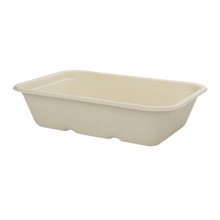 Load image into Gallery viewer, Wholesale 16oz Natural Bagasse Take Out Container, Rectangular - 500 ct
