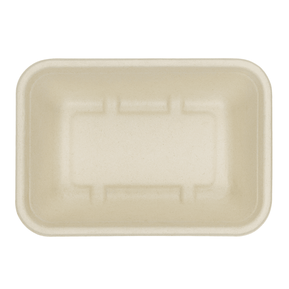 Wholesale 20oz Natural Bagasse Take Out Container, Rectangular - 500 ct