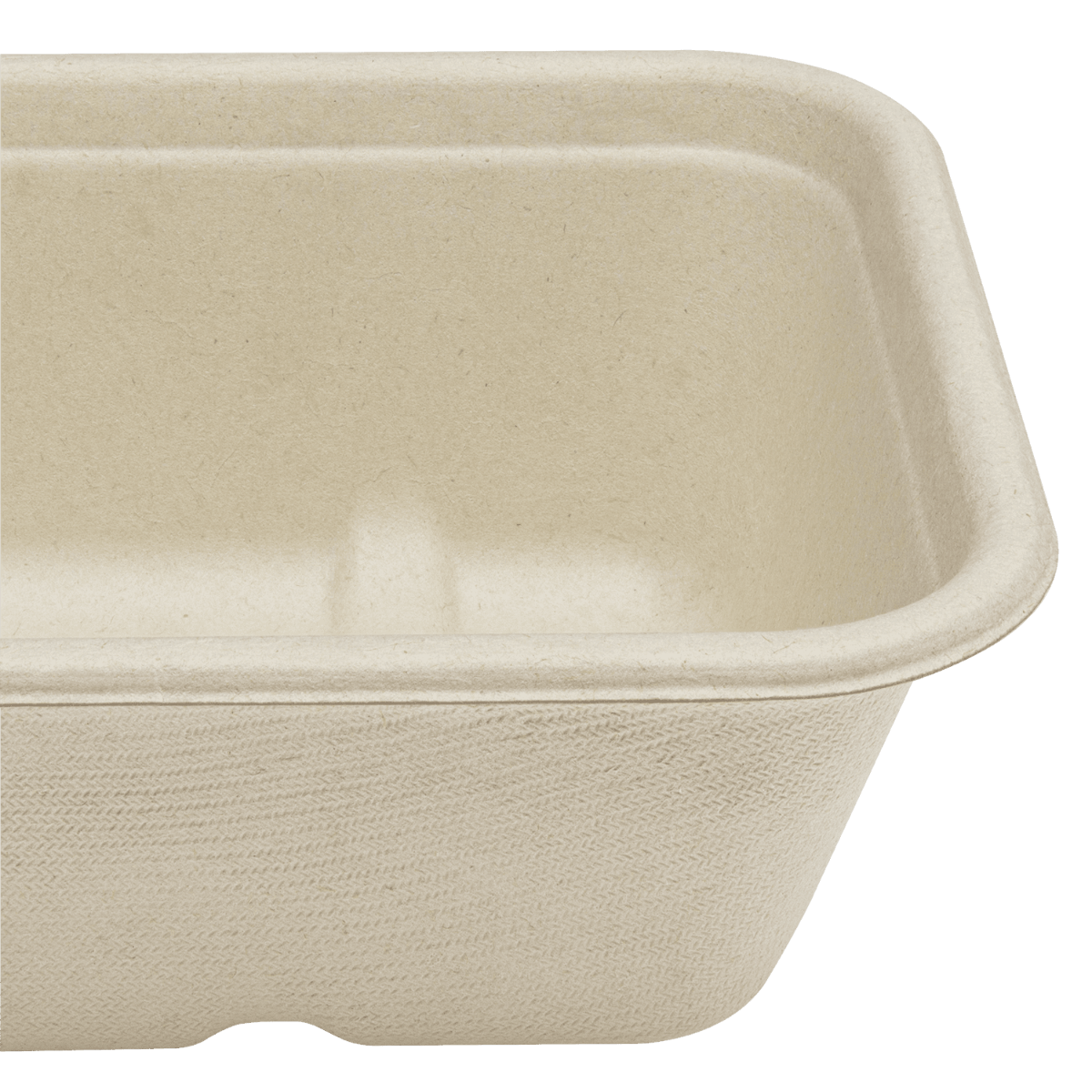 Wholesale 20oz Natural Bagasse Take Out Container, Rectangular - 500 ct