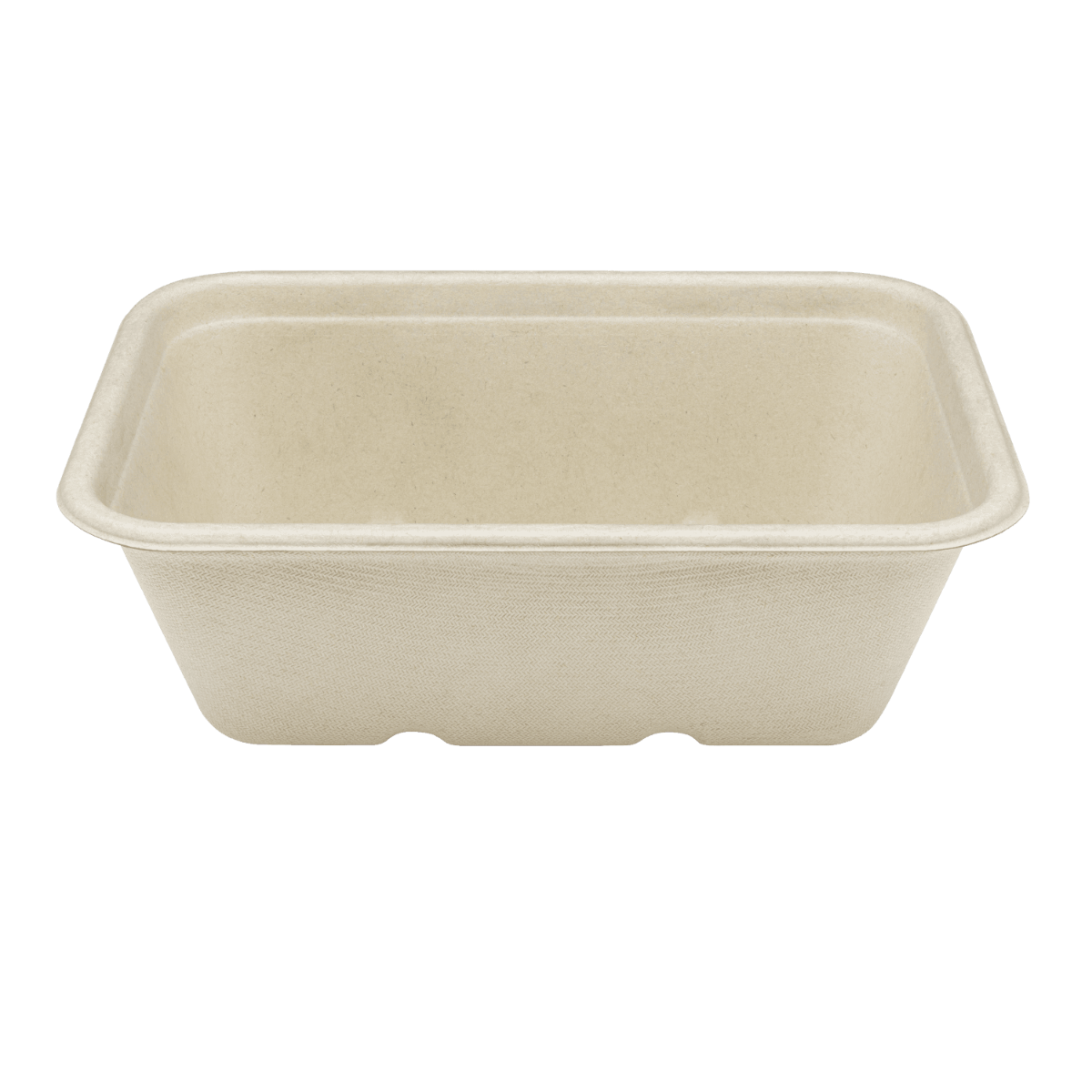 Wholesale 24oz Natural Bagasse Take Out Container, Rectangular - 500 ct