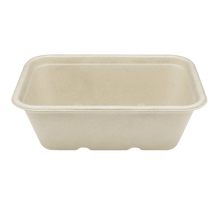 Load image into Gallery viewer, Wholesale 24oz Natural Bagasse Take Out Container, Rectangular - 500 ct
