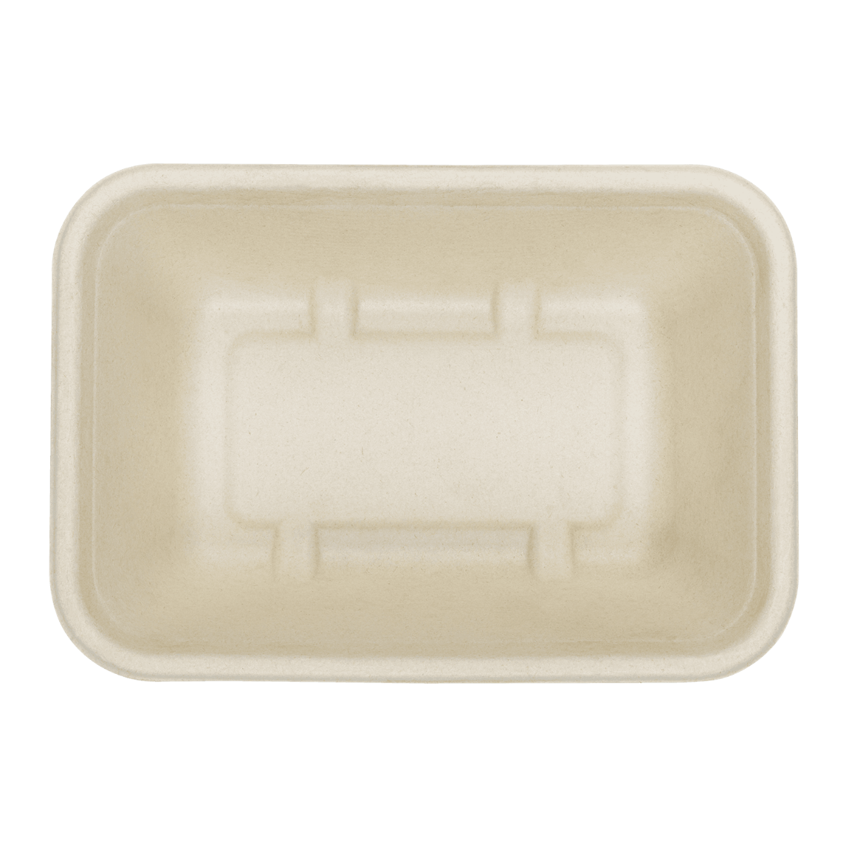 Wholesale 24oz Natural Bagasse Take Out Container, Rectangular - 500 ct