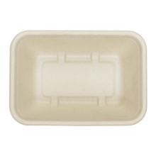 Load image into Gallery viewer, Wholesale 24oz Natural Bagasse Take Out Container, Rectangular - 500 ct
