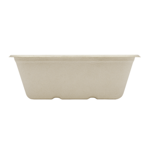 Wholesale 24oz Natural Bagasse Take Out Container, Rectangular - 500 ct