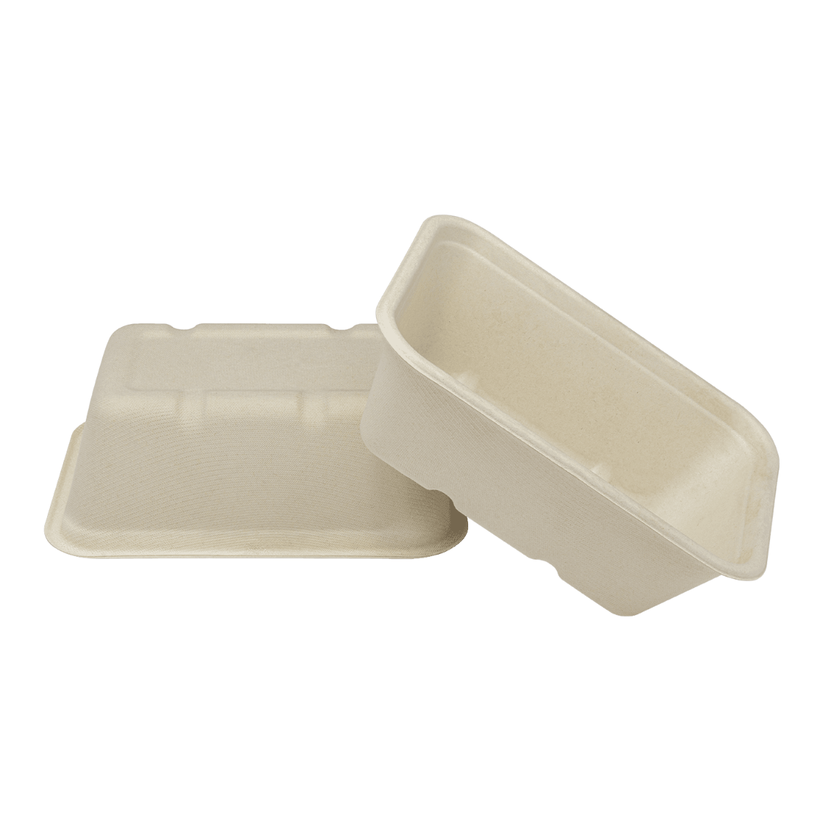 Wholesale 24oz Natural Bagasse Take Out Container, Rectangular - 500 ct