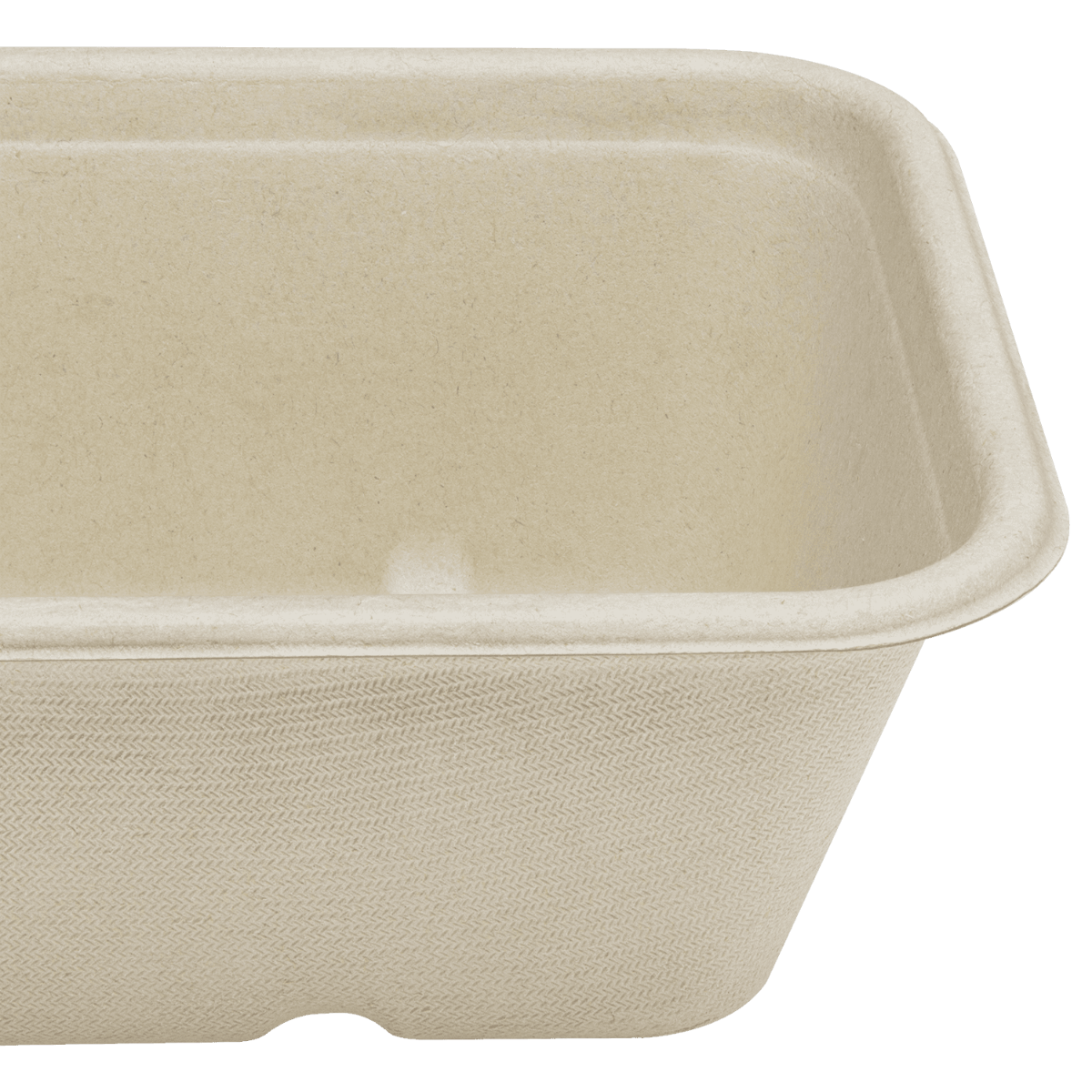 Wholesale 24oz Natural Bagasse Take Out Container, Rectangular - 500 ct