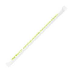 Wholesale Eco-Friendly Jumbo 7.75" Clear Straws - 2000 ct