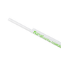 Wholesale 8.75" Eco-Friendly Giant PLA Straws (7mm) Paper Wrapped - Clear - 2,500 ct