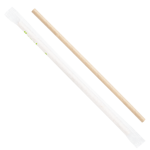 Wholesale 7.75" Eco-Friendly Paper Jumbo Straw, Paper Wrapped - Kraft 2,000 ct