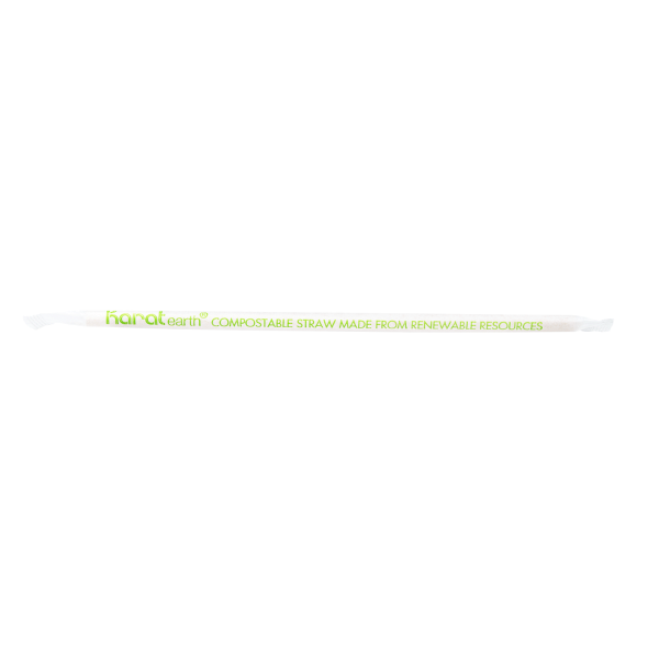Wholesale 7.75" Eco-Friendly Paper Jumbo Straw, Paper Wrapped - Kraft 2,000 ct