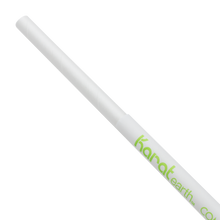 Load image into Gallery viewer, Wholesale 7.75&quot; Eco-Friendly Jumbo Paper Straw (5mm) Wrapped - White - 2,000 ct
