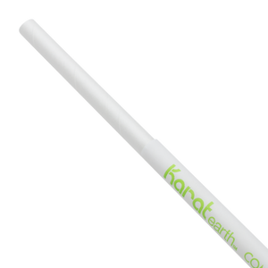 Wholesale 7.75" Eco-Friendly Jumbo Paper Straw (5mm) Wrapped - White - 2,000 ct