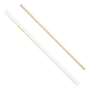 Wholesale 10.25" Eco-Friendly Paper Jumbo Straw, Paper Wrapped - Kraft 1,200 ct