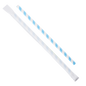 Wholesale 9" Eco-Friendly Giant Paper Straw Wrapped - Blue/White - 1,200 ct