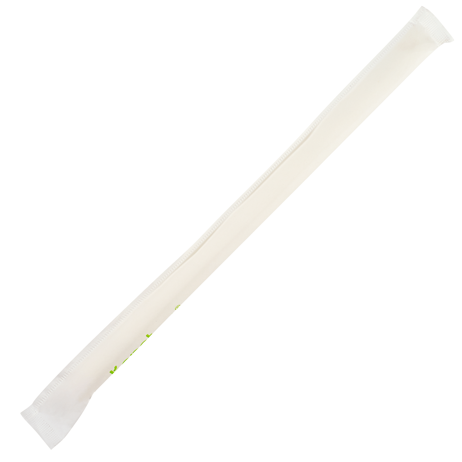 Wholesale 9" Colossal Paper Straw Wrapped Diagonal Cut White - 1,600 ct