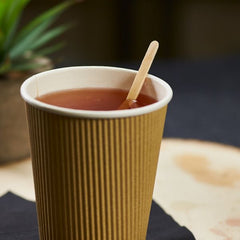 Wholesale Wooden 5.5" Eco-Friendly Coffee Stirrer Paper Wrapped - 5,000 ct