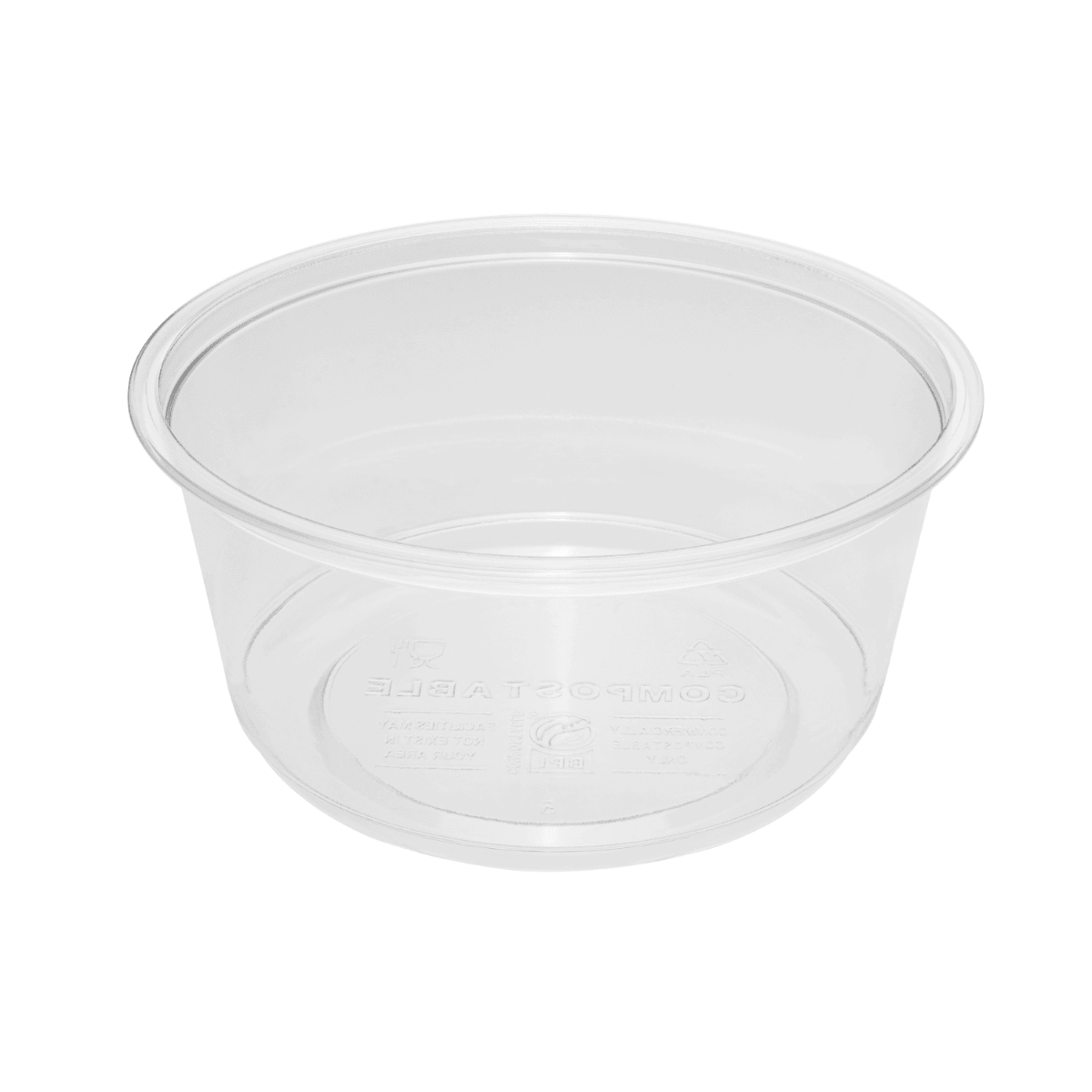 Wholesale 12oz Eco-Friendly PLA Round Deli Container - 500 ct