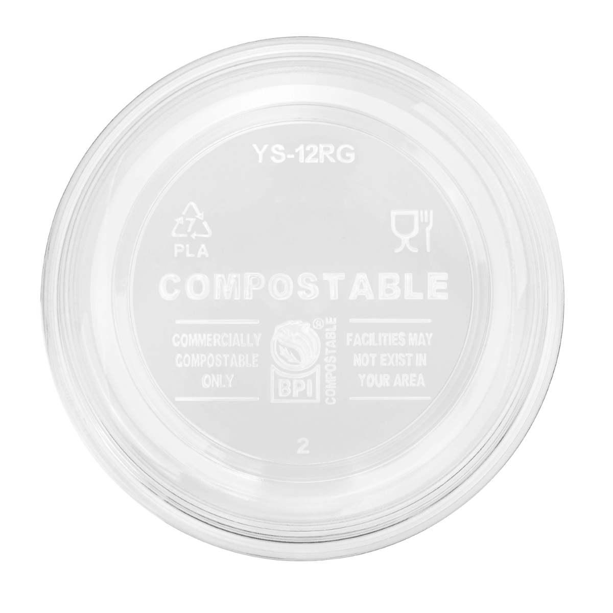 Wholesale 12oz Eco-Friendly PLA Round Deli Container - 500 ct