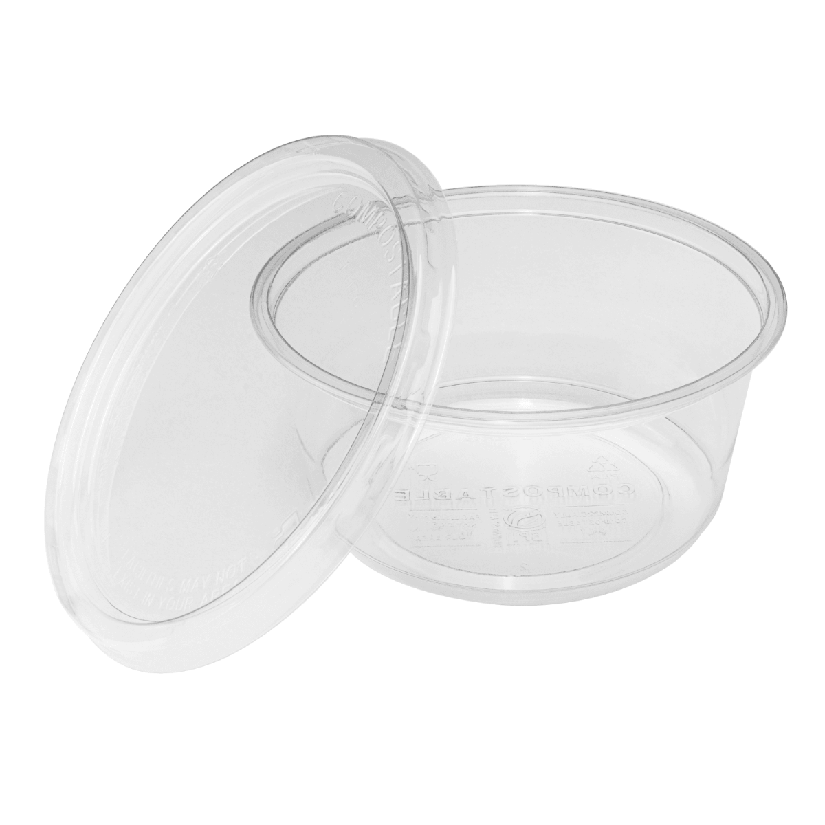 Wholesale 12oz Eco-Friendly PLA Round Deli Container - 500 ct