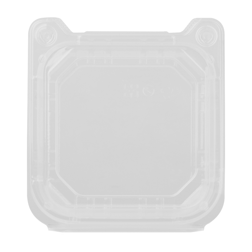 Wholesale 6''x6'' PLA Hinged Containers - 500 ct