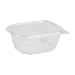 Wholesale 16oz PLA Hinged Deli Container - 200 ct