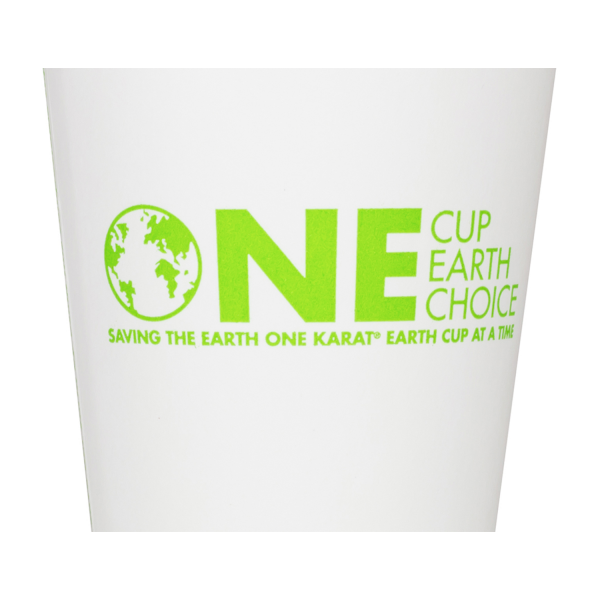 Wholesale 8oz Eco-Friendly Paper Hot Cups - One Cup, One Earth (80mm) - 1,000 ct