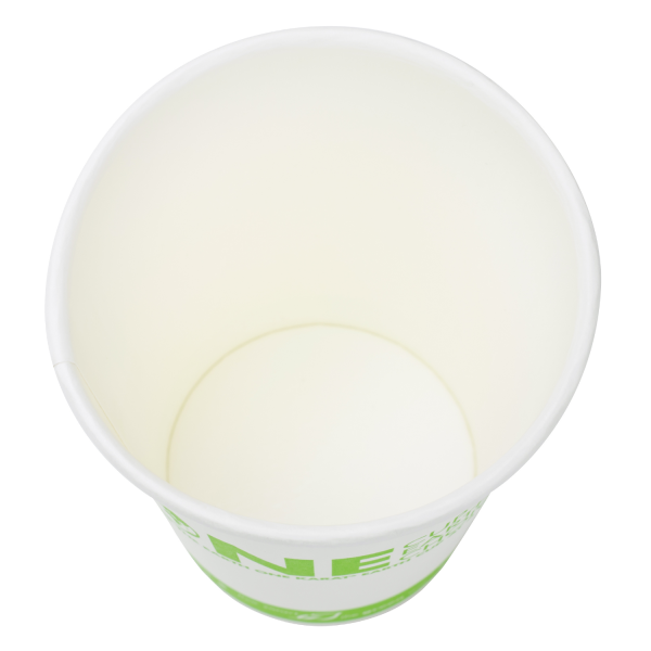 Wholesale 8oz Eco-Friendly Paper Hot Cups - One Cup, One Earth (80mm) - 1,000 ct