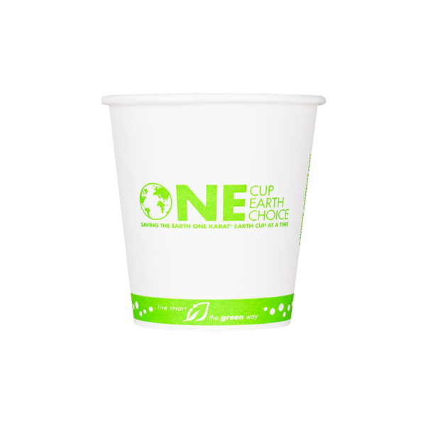 Wholesale 10oz Eco-Friendly Paper Hot Cups - One Cup, One Earth (90mm) - 1,000 ct