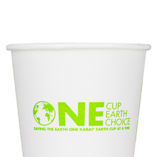Load image into Gallery viewer, Wholesale 10oz Eco-Friendly Paper Hot Cups - One Cup, One Earth (90mm) - 1,000 ct
