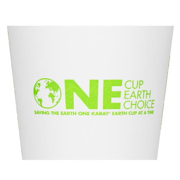Wholesale 10oz Eco-Friendly Paper Hot Cups - One Cup, One Earth (90mm) - 1,000 ct
