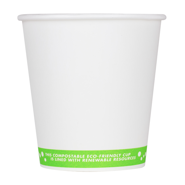 Wholesale 10oz Eco-Friendly Paper Hot Cups - One Cup, One Earth (90mm) - 1,000 ct
