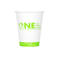 Wholesale 12oz Eco-Friendly Paper Hot Cups - One Cup, One Earth (90mm) - 1,000 ct