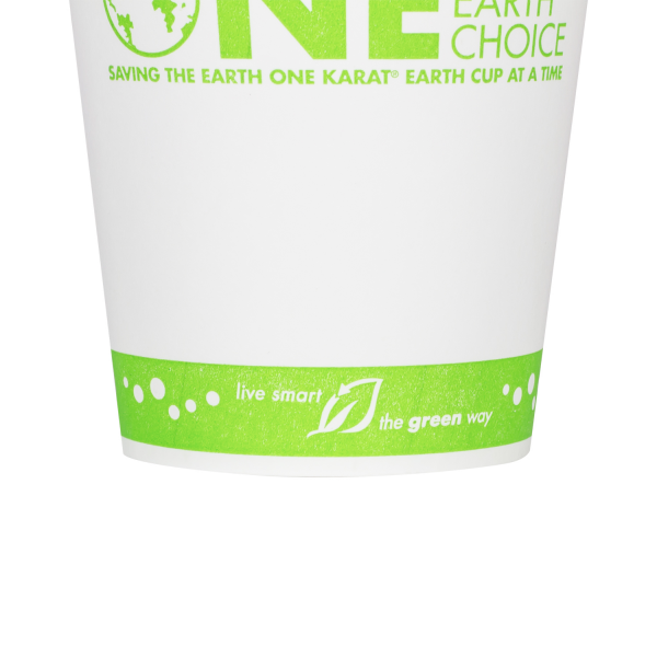 Wholesale 12oz Eco-Friendly Paper Hot Cups - One Cup, One Earth (90mm) - 1,000 ct