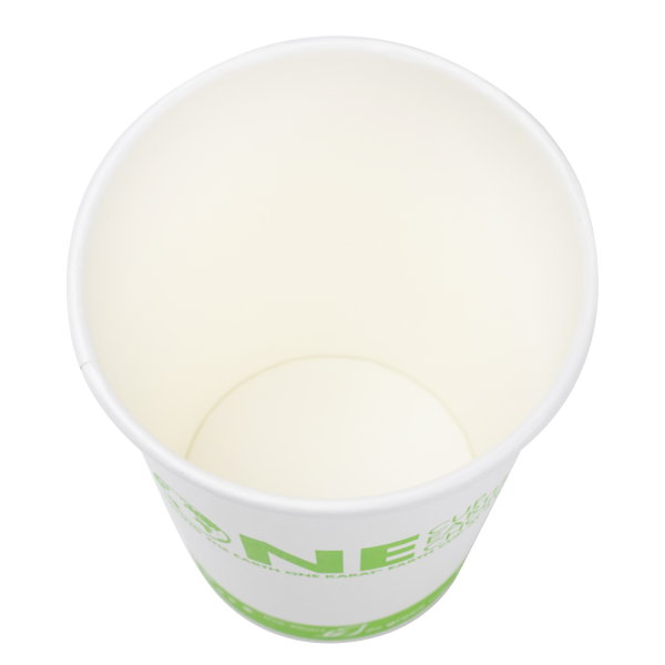 Wholesale 12oz Eco-Friendly Paper Hot Cups - One Cup, One Earth (90mm) - 1,000 ct