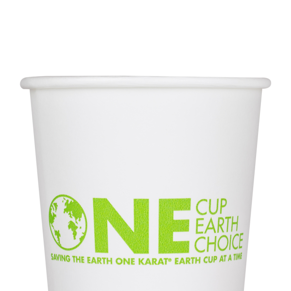Wholesale 16oz Eco-Friendly Paper Hot Cups - One Cup, One Earth (90mm) - 1,000 ct