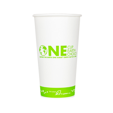 Load image into Gallery viewer, Wholesale 20oz Eco-Friendly Paper Hot Cups - One Cup, One Earth (90mm) - 600 ct

