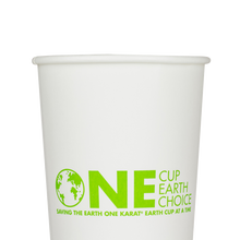 Load image into Gallery viewer, Wholesale 20oz Eco-Friendly Paper Hot Cups - One Cup, One Earth (90mm) - 600 ct
