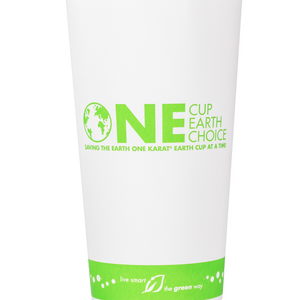 Wholesale 20oz Eco-Friendly Paper Hot Cups - One Cup, One Earth (90mm) - 600 ct