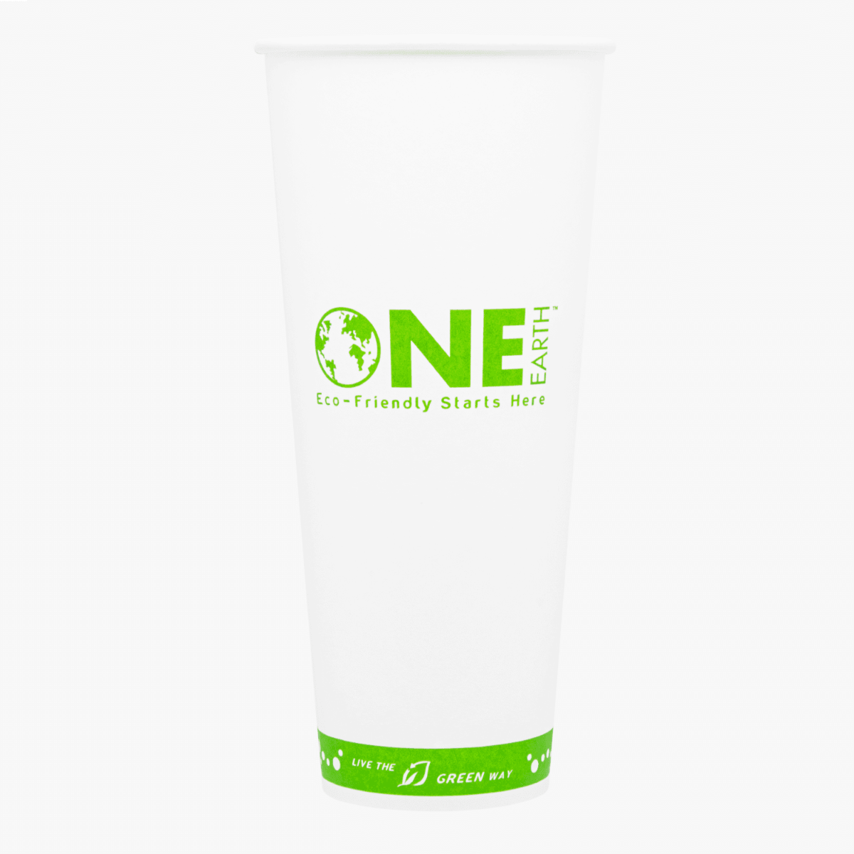 Wholesale 24oz Eco-Friendly Paper Hot Cups - One Cup, One Earth 90mm - 500 ct