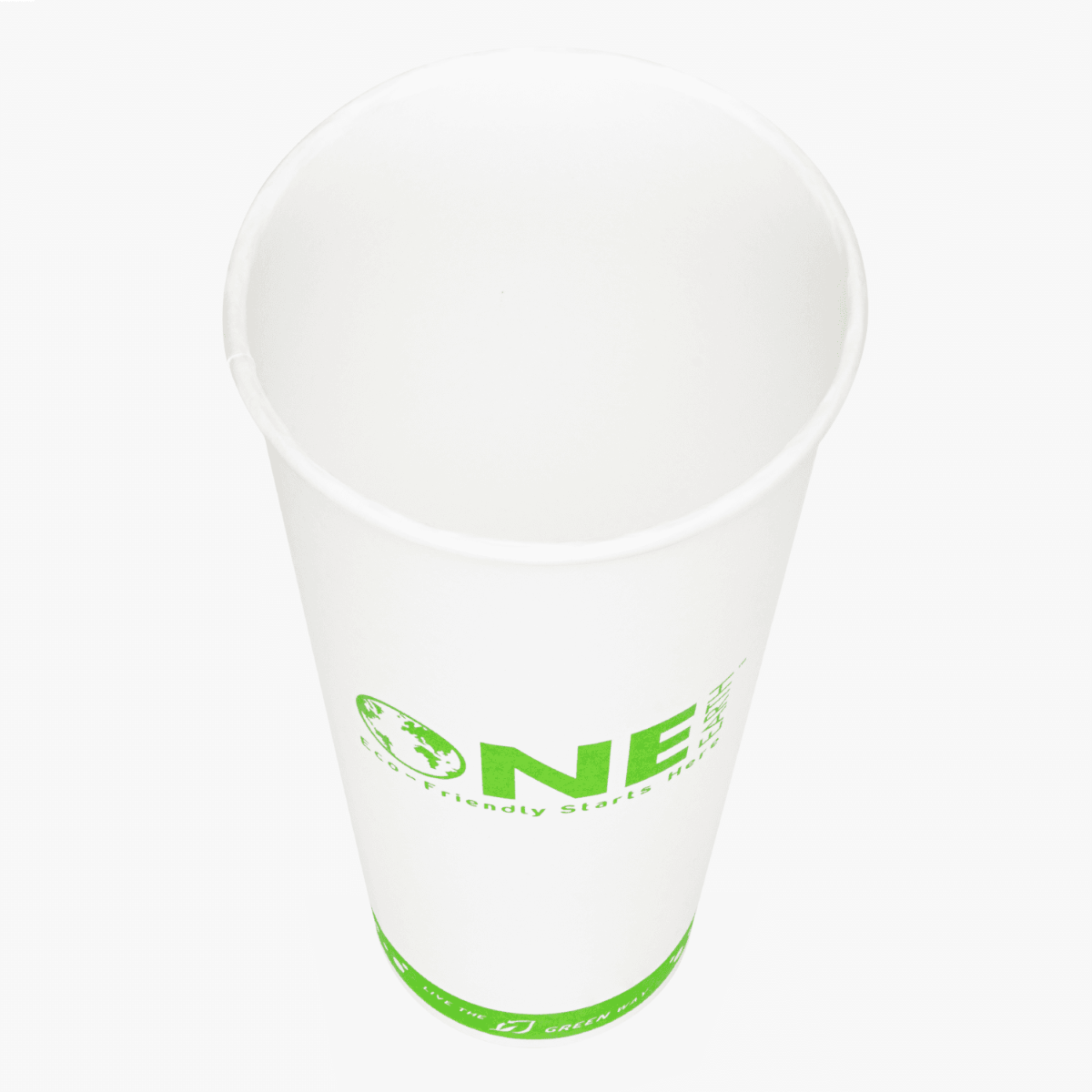 Wholesale 24oz Eco-Friendly Paper Hot Cups - One Cup, One Earth 90mm - 500 ct