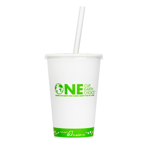 Wholesale 16oz Eco-Friendly Paper Cold Cups - One Cup, One Earth - 90mm - 1,000 ct