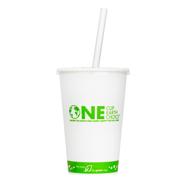 Wholesale 16oz Eco-Friendly Paper Cold Cups - One Cup, One Earth - 90mm - 1,000 ct