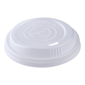 Wholesale 8oz Eco-Friendly Compostable Sipper Dome Lids (80mm) - 1,000 ct